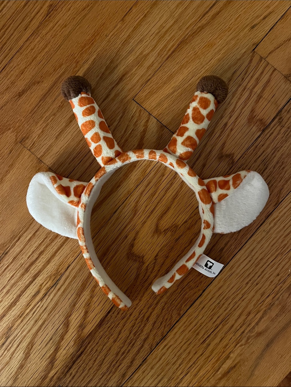 Giraffe Plush Headband Kids Costume Accessory - Orange & White